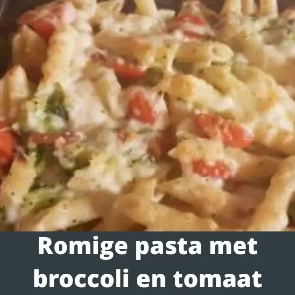 romige pasta met broccoli en tomaat