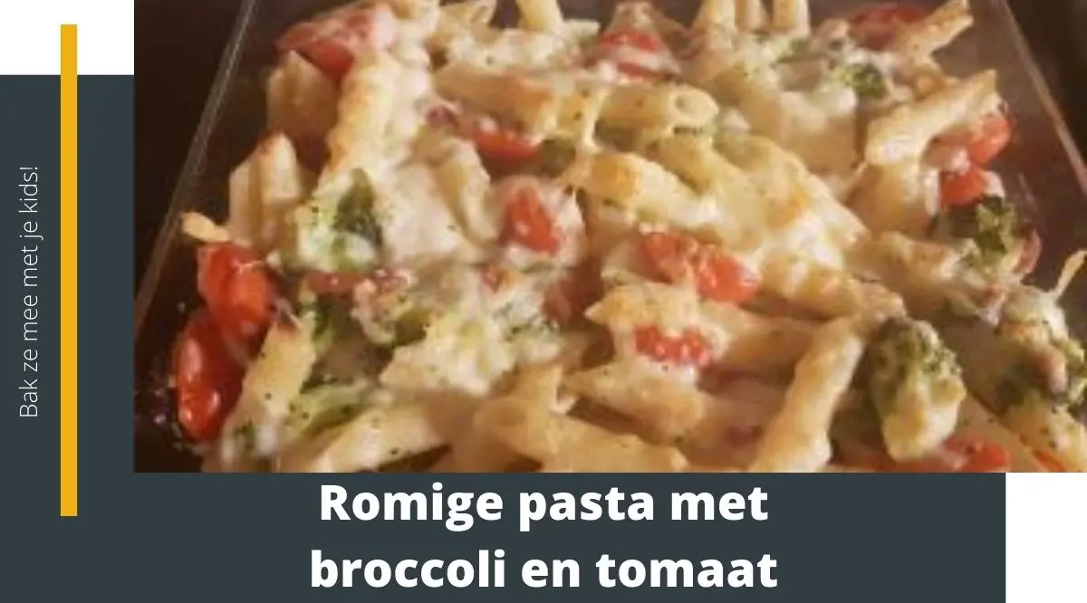 romige pasta met broccoli en tomaat