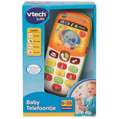 babytelefoontje van VTech in doos